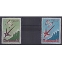 1958 Esposizione Mondiale di Bruxelles 2 Valori Integri Non Linguellati Sassone 478-9